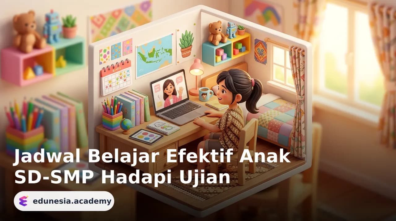 Jadwal Belajar Efektif Anak SD-SMP Hadapi Ujian