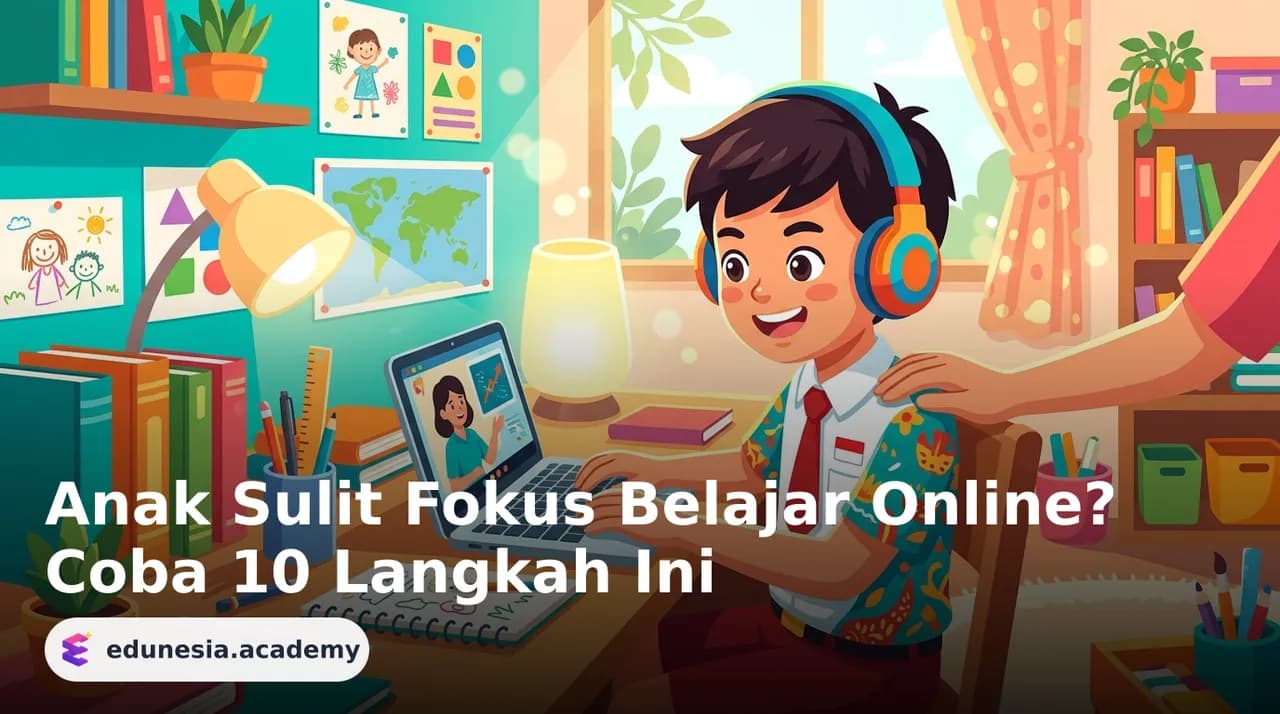 Anak Sulit Fokus Belajar Online? Coba 10 Langkah Ini