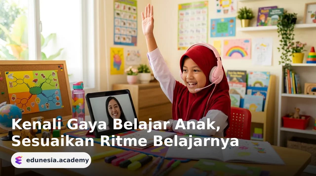 Kenali Gaya Belajar Anak, Sesuaikan Ritme Belajarnya