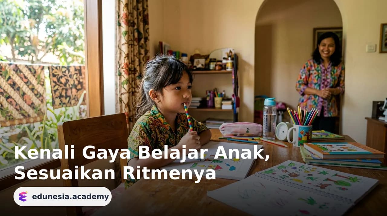 Kenali Gaya Belajar Anak, Sesuaikan Ritmenya