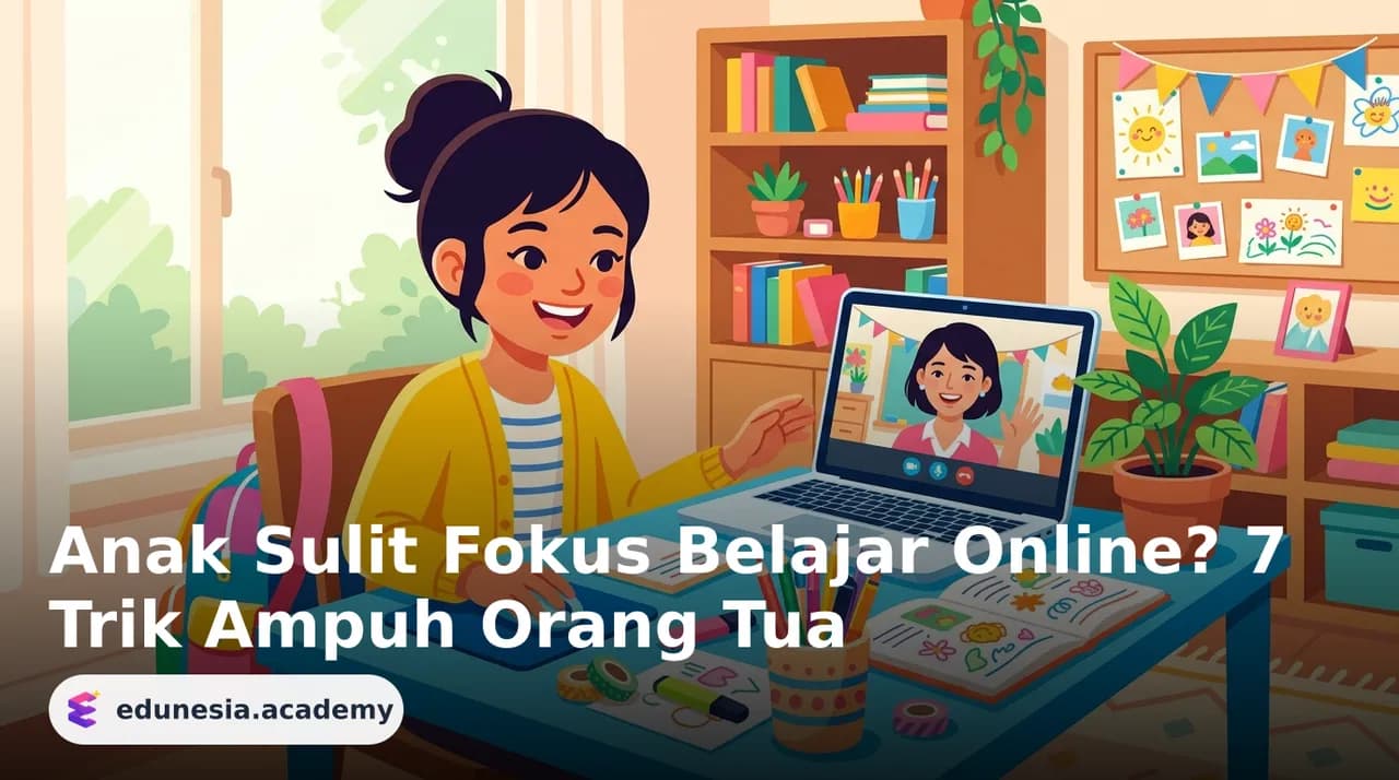 Anak Sulit Fokus Belajar Online? 7 Trik Ampuh Orang Tua
