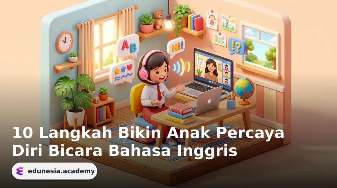 10 Langkah Bikin Anak Percaya Diri Bicara Bahasa Inggris